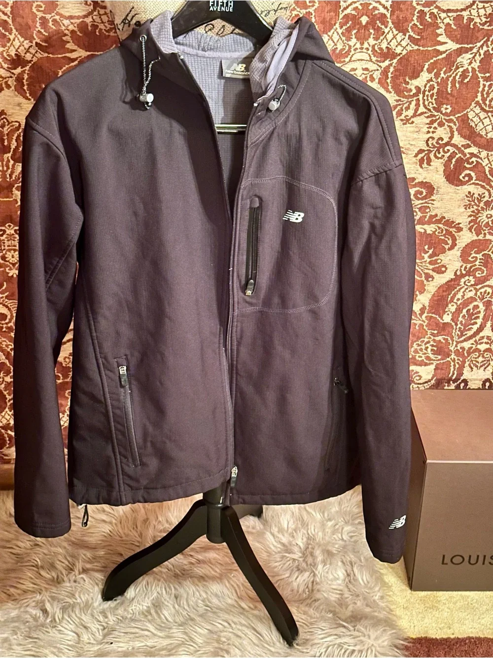 New Balance Men's Plum Hooded Softshell Jacket